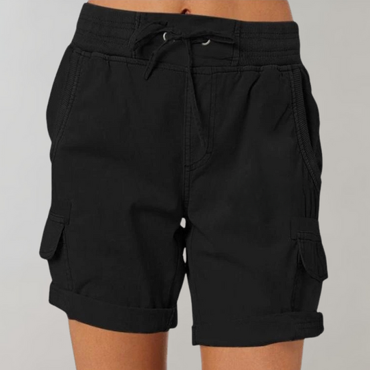 Flatterende en Trendy Damesshorts met Hoge Taille - Dorthea