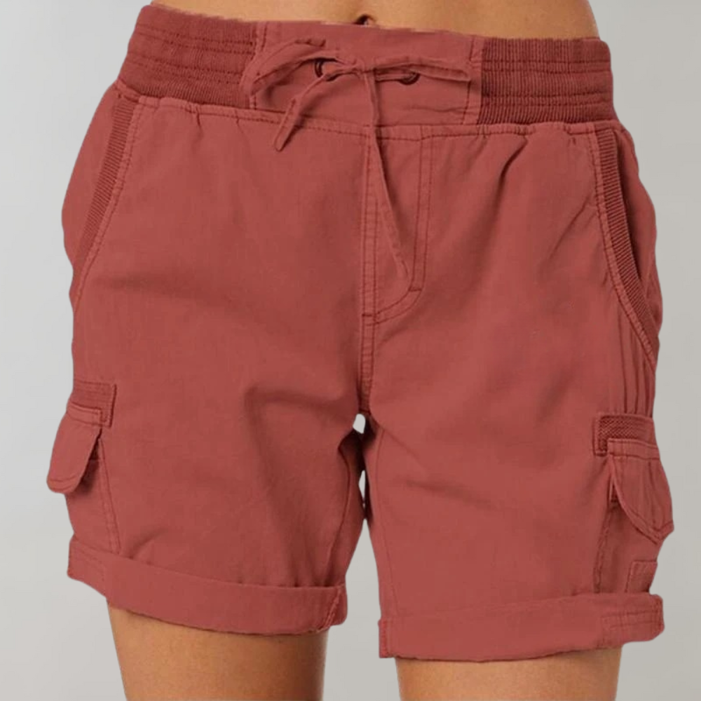 Flatterende en Trendy Damesshorts met Hoge Taille - Dorthea