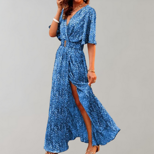 Variant image for Vrouwen Maxi Jurk Ademend Ontwerp Zwart - Thorun-11