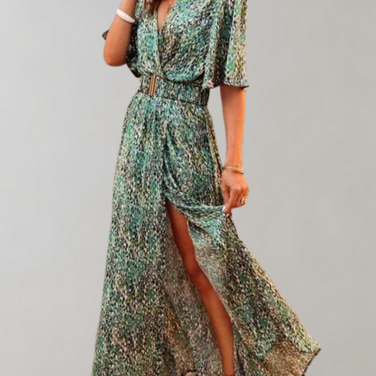 Variant image for Vrouwen Maxi Jurk Ademend Ontwerp Zwart - Thorun-16