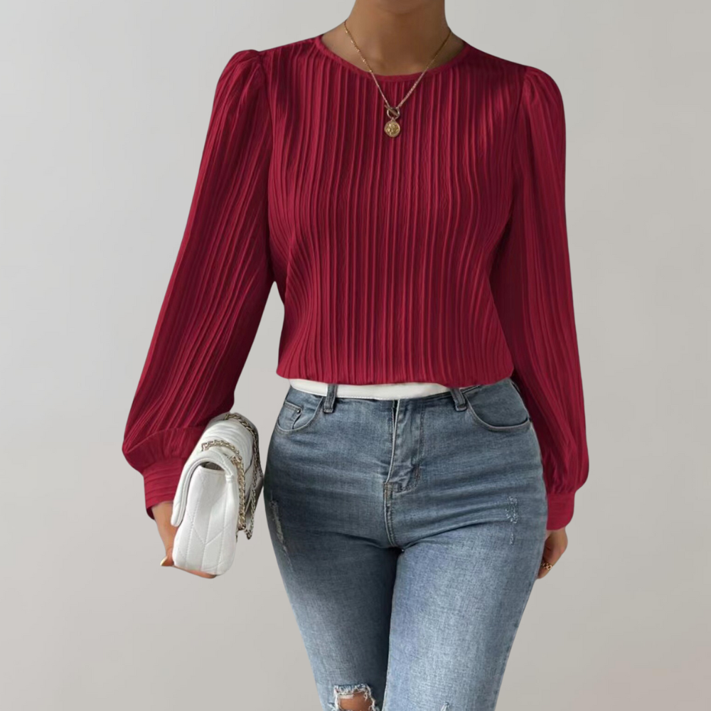 Dagny - Gracieuze en elegante damesblouse voor een gepolijste look
