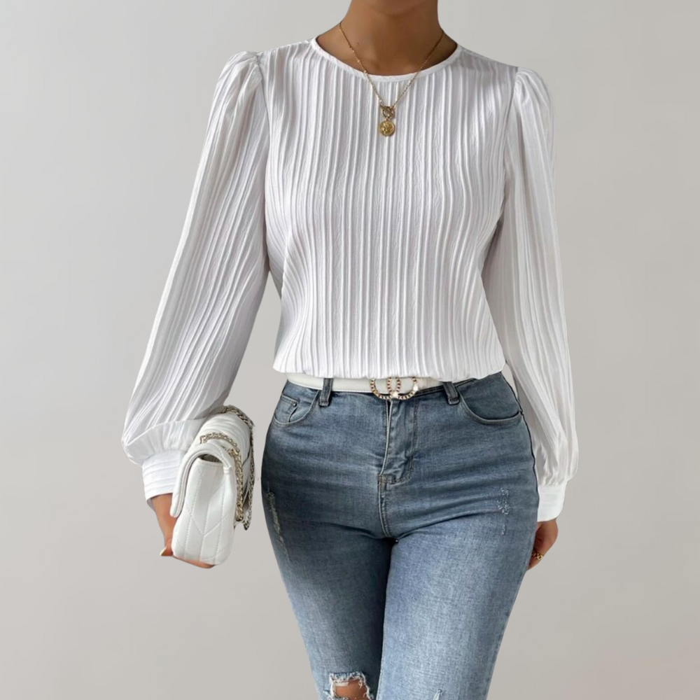 Dagny - Gracieuze en elegante damesblouse voor een gepolijste look