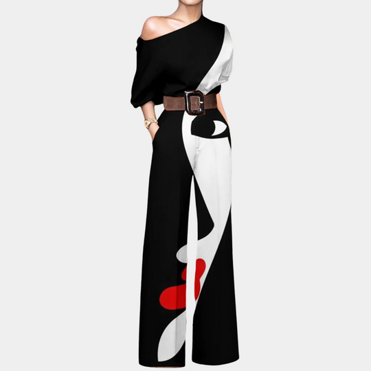 Variant image for Dames Zwarte Jumpsuit Feestelijk Elegant Ontwerp - Sade-31