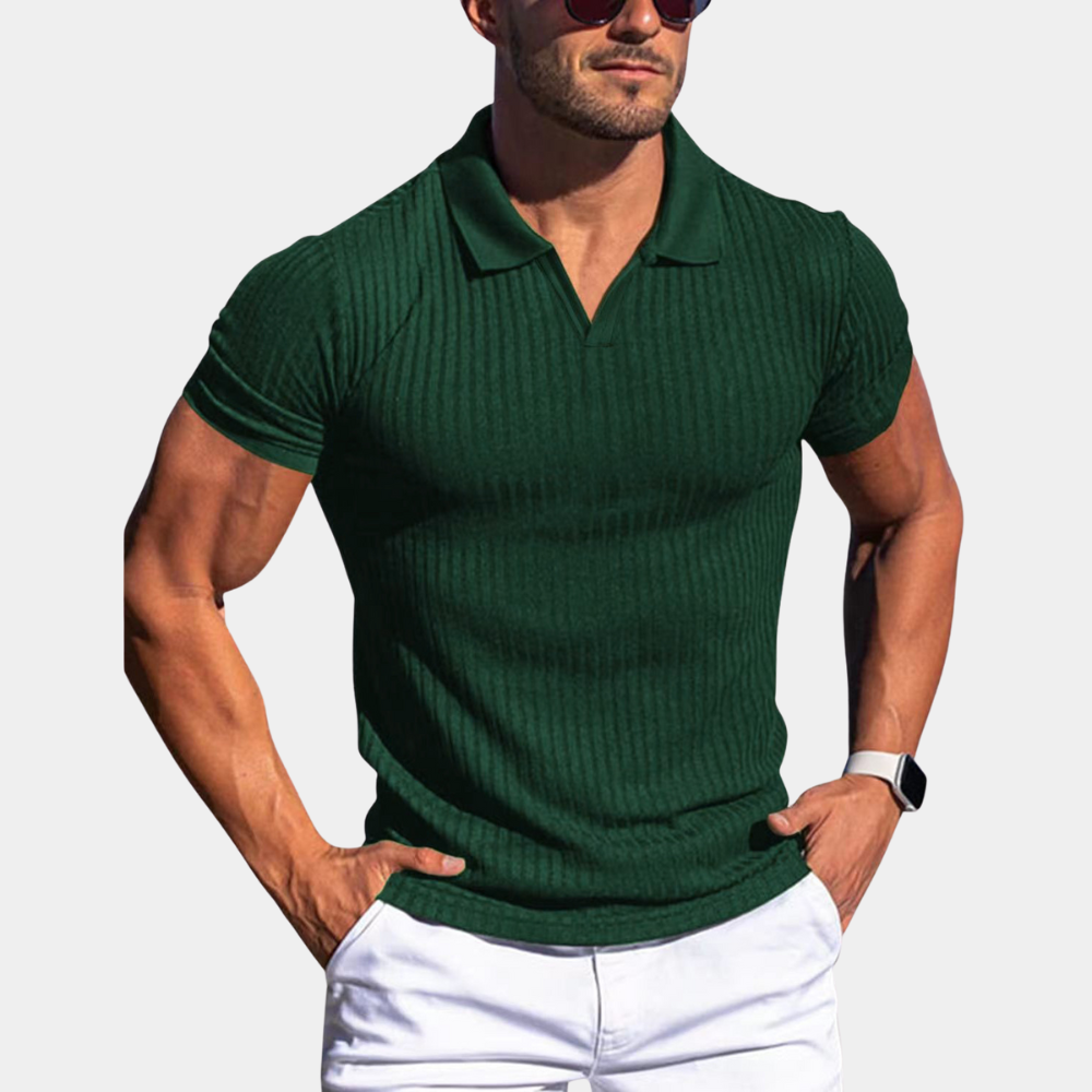 Roeland - Comfortabele slim fit herenpolo