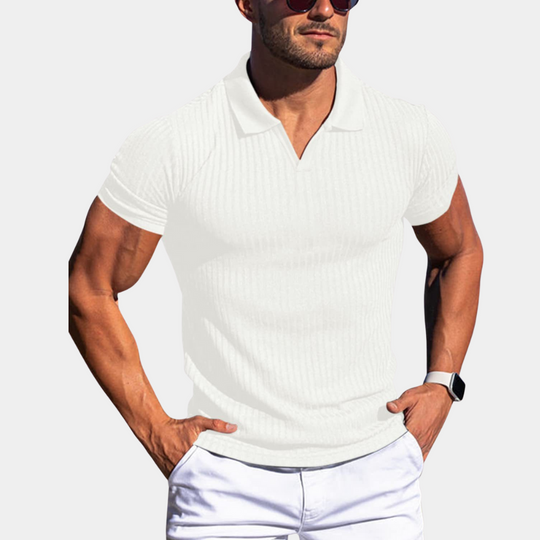 Roeland - Comfortabele slim fit herenpolo