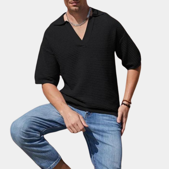 Alvin - Koel en luchtig V hals T shirt voor de zomer