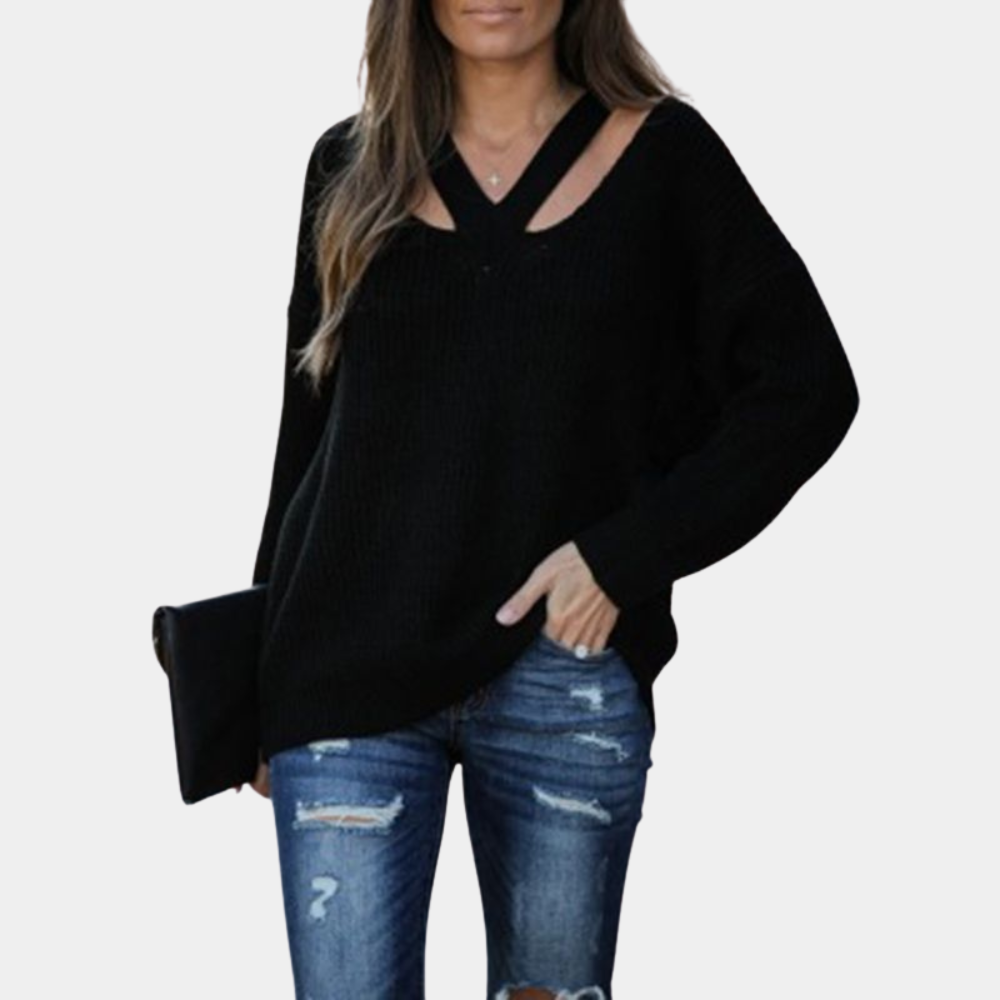 Eva - Trendy damestrui met een slanke en stijlvolle V halslijn