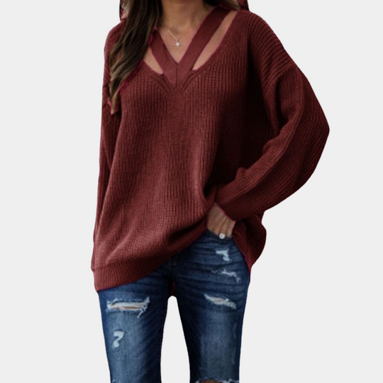 Eva - Trendy damestrui met een slanke en stijlvolle V halslijn