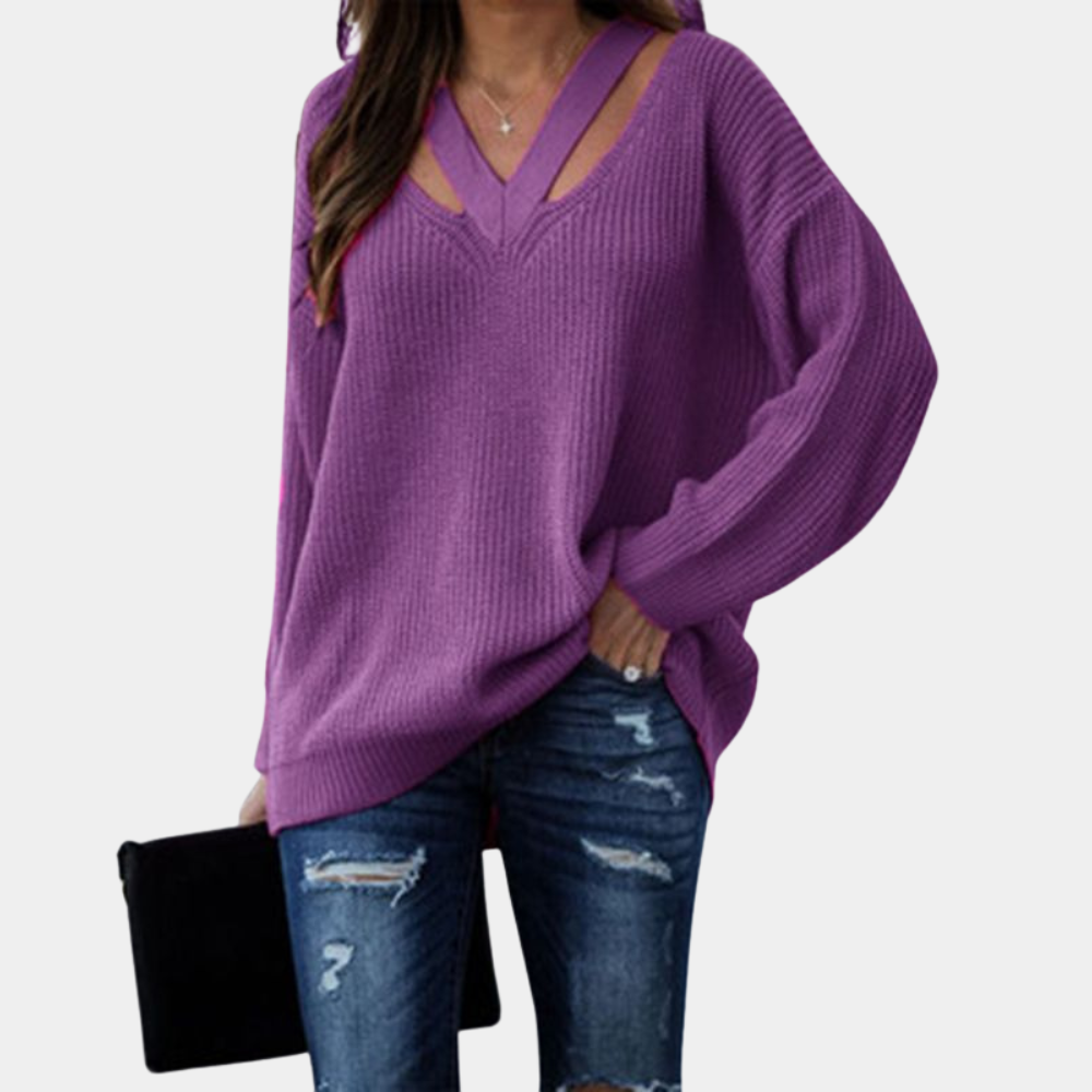 Eva - Trendy damestrui met een slanke en stijlvolle V halslijn