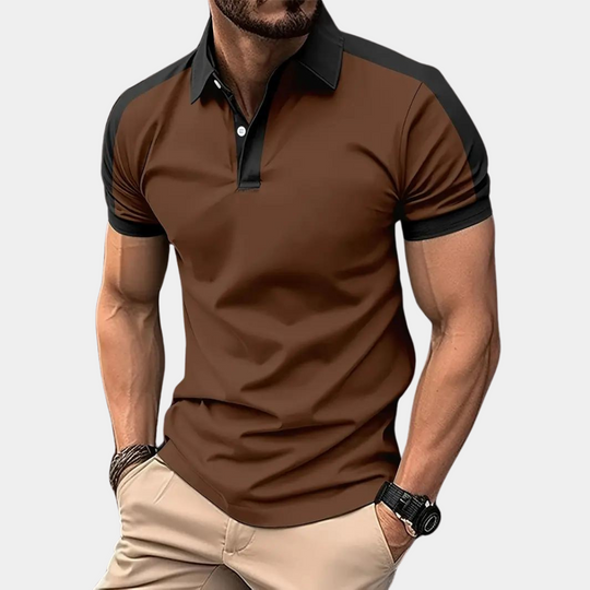 Variant image for Heren Polo Korte Mouwen Stijlvolle Look Comfortabele Katoenmix - Rihards-1