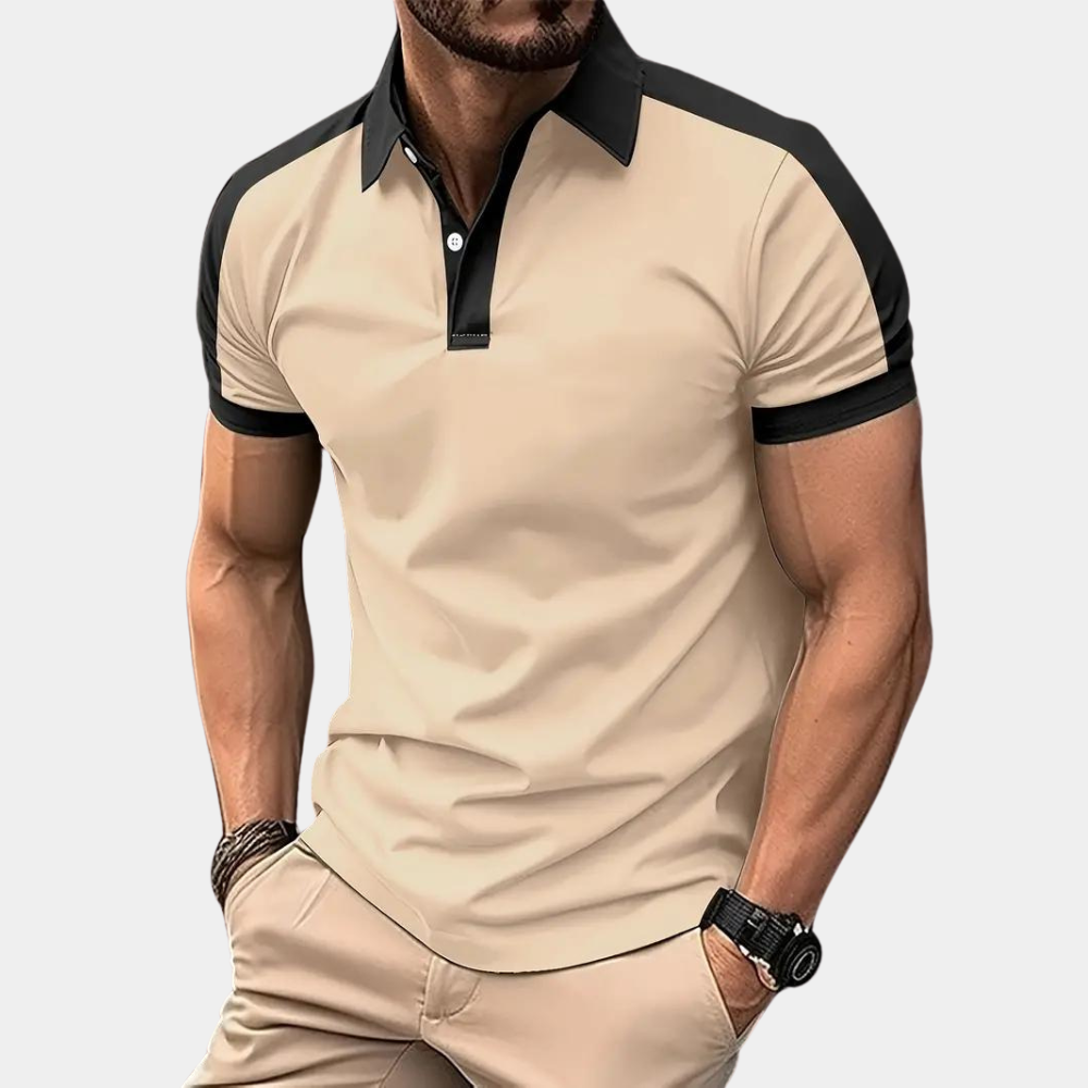 Variant image for Heren Polo Korte Mouwen Stijlvolle Look Comfortabele Katoenmix - Rihards-13