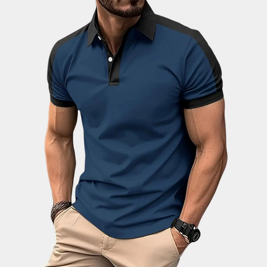 Variant image for Heren Polo Korte Mouwen Stijlvolle Look Comfortabele Katoenmix - Rihards-19