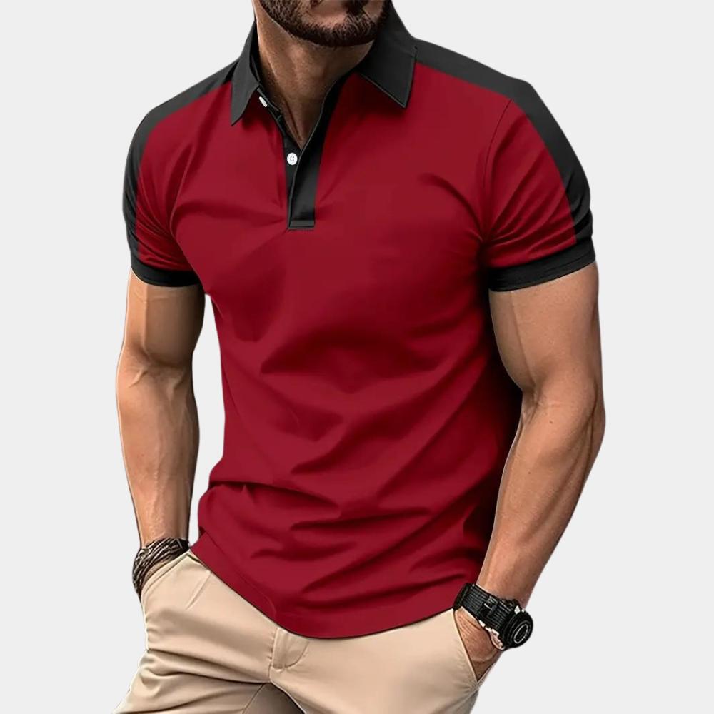 Variant image for Heren Polo Korte Mouwen Stijlvolle Look Comfortabele Katoenmix - Rihards-25