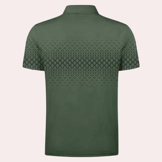 Sander - Opvallend bedrukte poloshirt voor heren