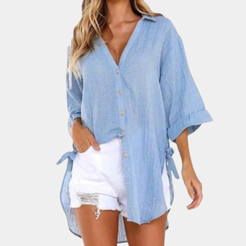 Zachte en moeiteloos stijlvolle damesblouse - Amara