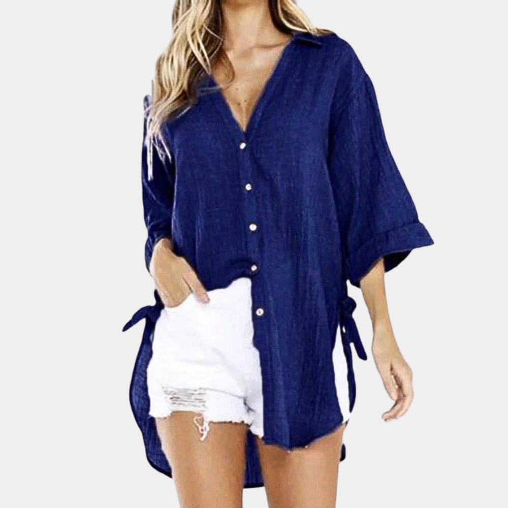 Zachte en moeiteloos stijlvolle damesblouse - Amara