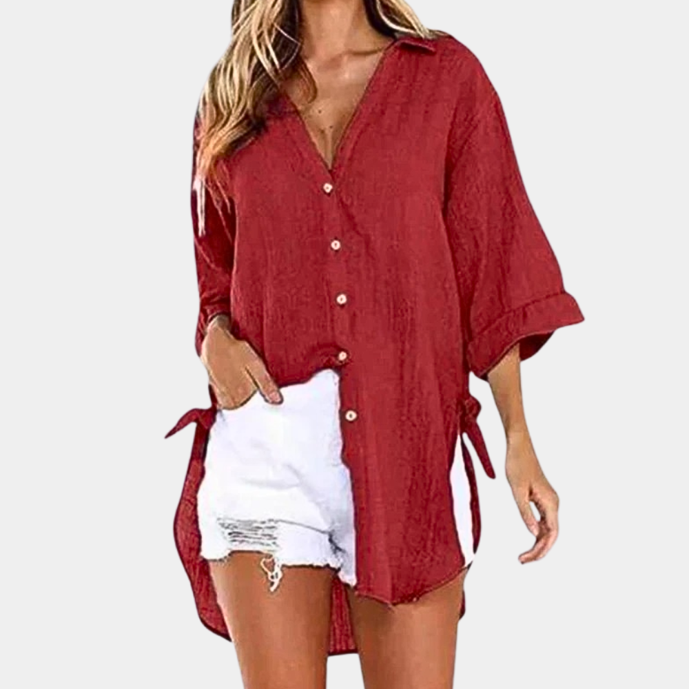 Zachte en moeiteloos stijlvolle damesblouse - Amara