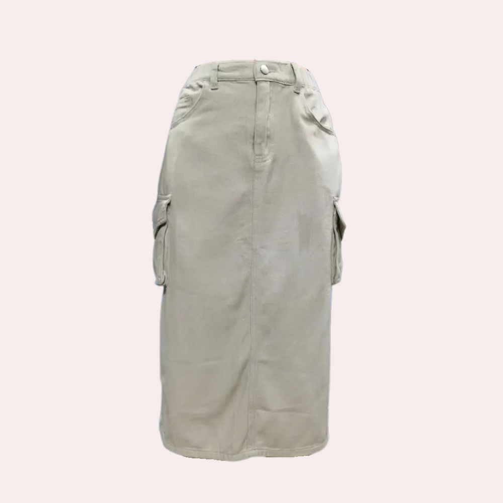 Dames Cargo Rok Retro Stijl Elegant en Veelzijdig - Emma-3