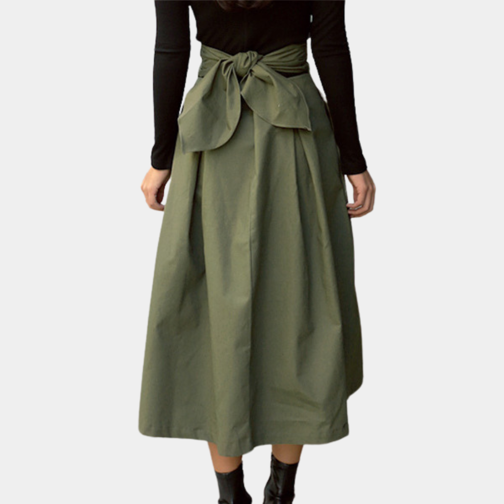 Dames Lange Rok Elegante Slanke Pasvorm voor Zomer - Murna-3