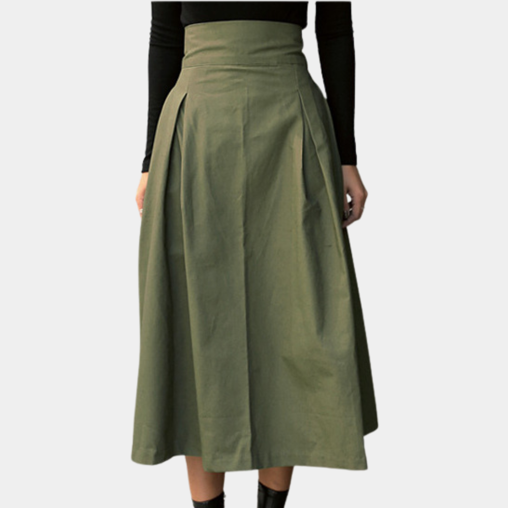 Variant image for Dames Lange Rok Elegante Slanke Pasvorm voor Zomer - Murna-1