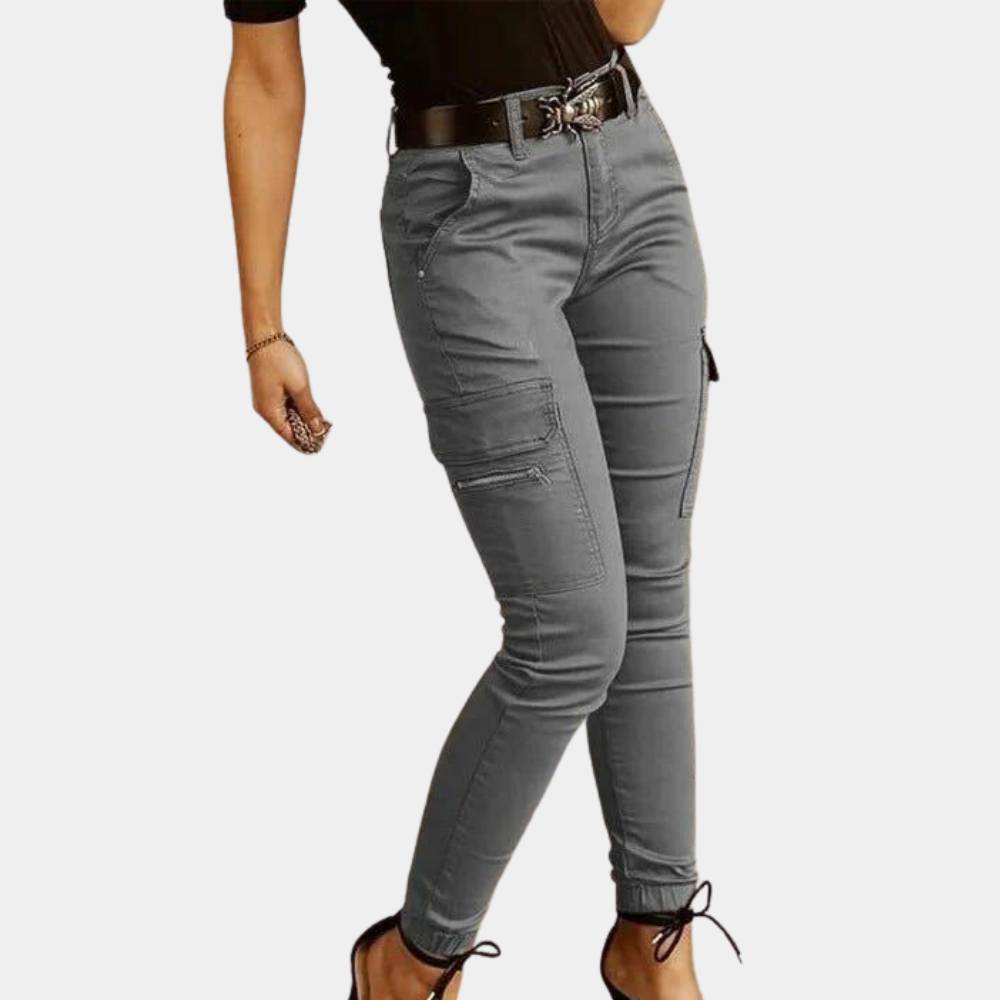 Maya - Comfortabele Dames Cargo Jeans met Relaxte Pasvorm