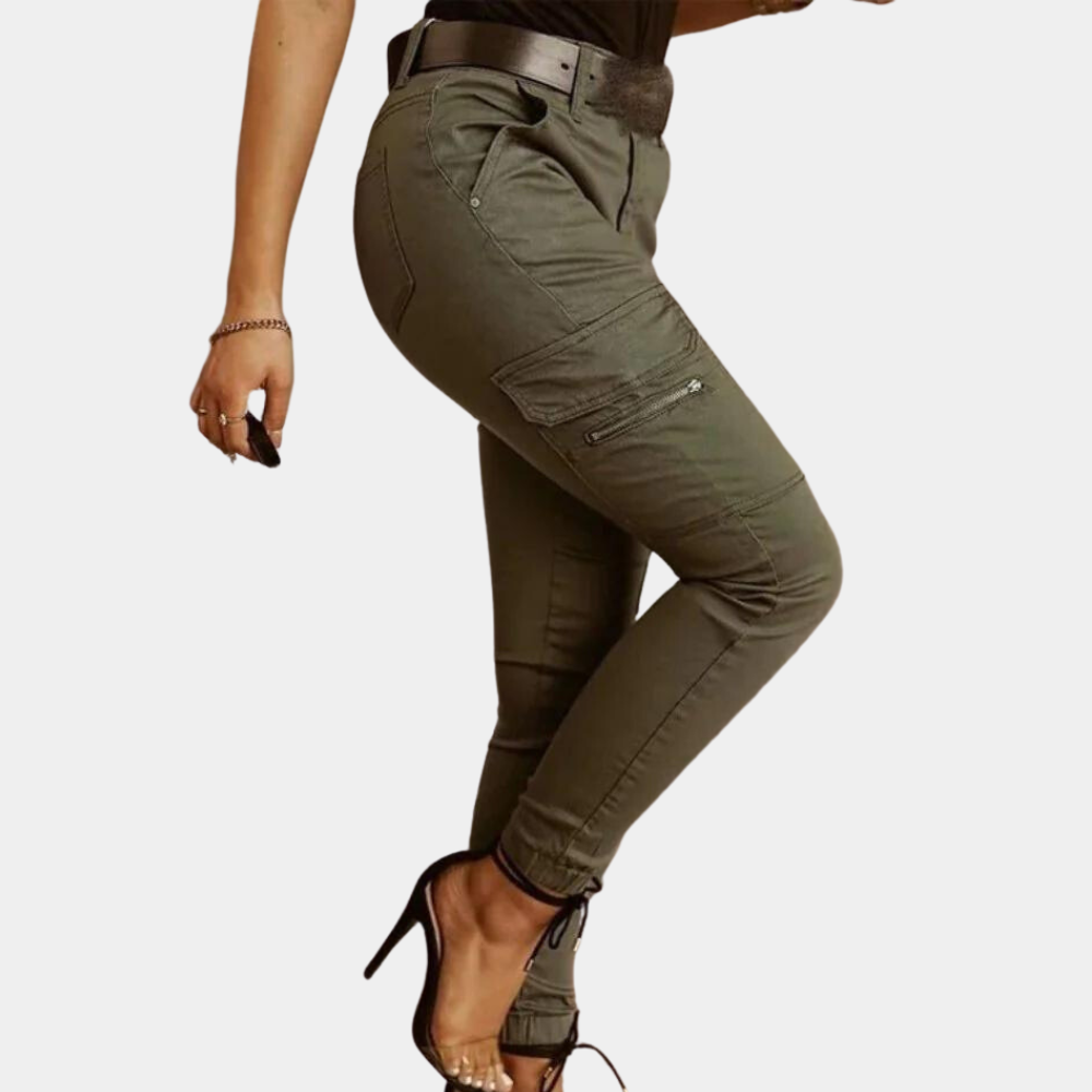 Maya - Comfortabele Dames Cargo Jeans met Relaxte Pasvorm