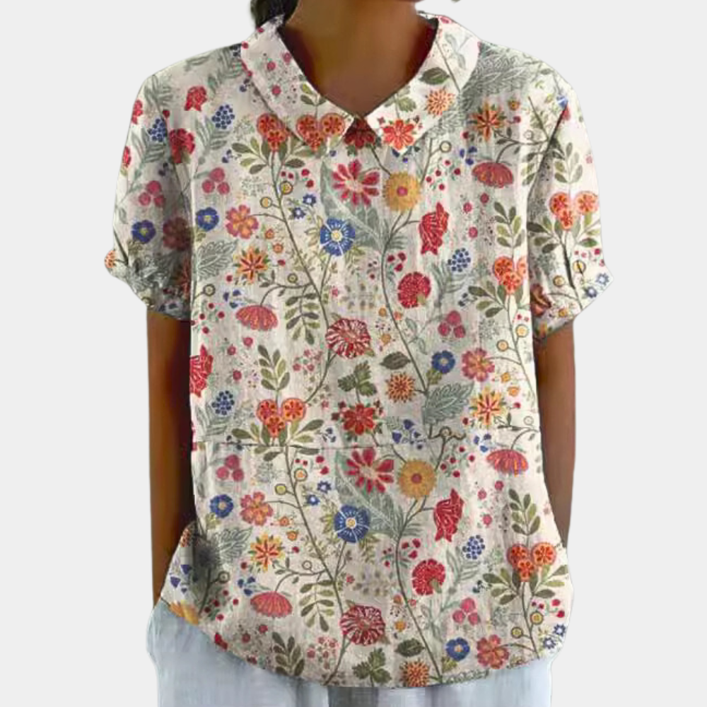 Casual en Kleurrijke Damesblouse voor Elke Dag - Evalina