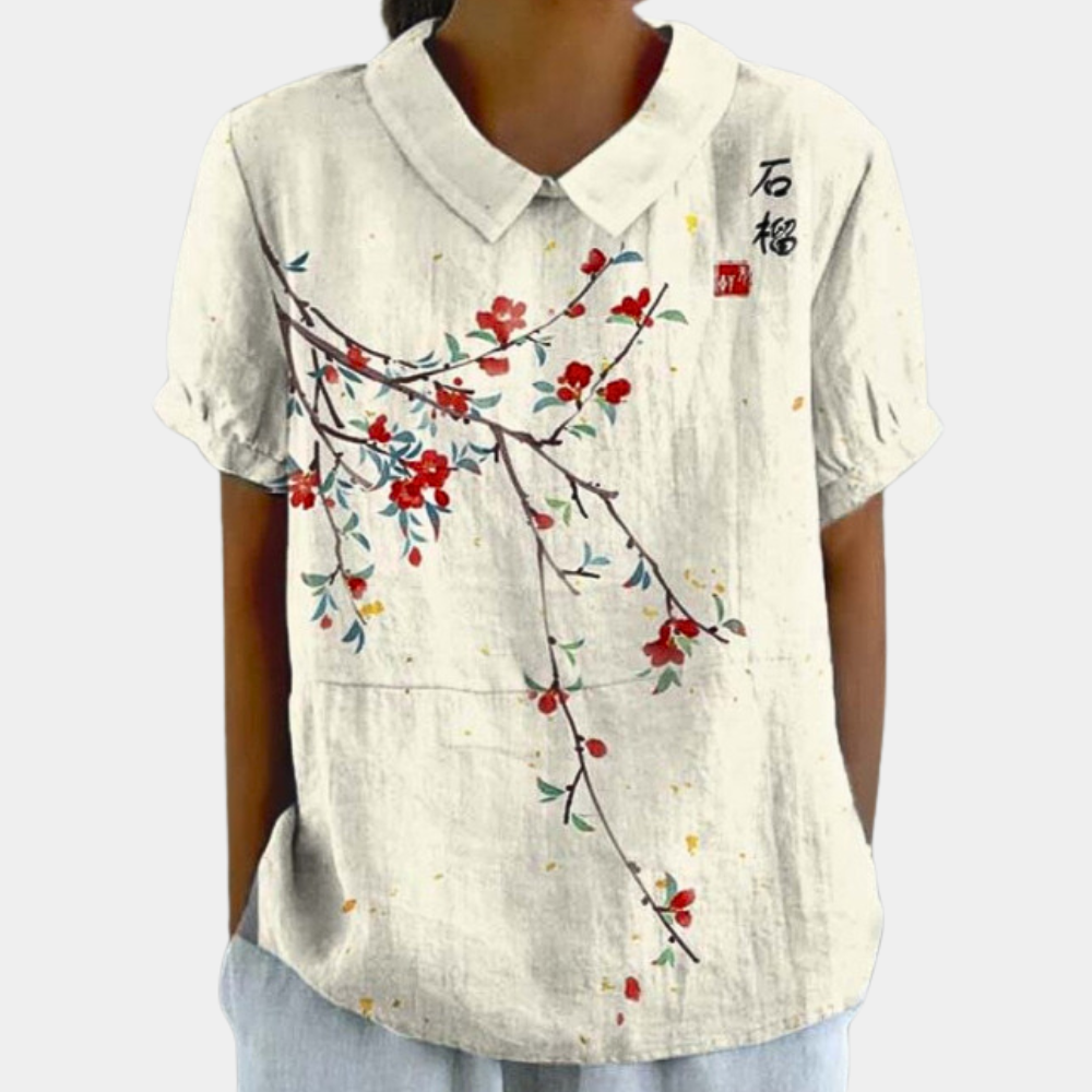 Casual en Kleurrijke Damesblouse voor Elke Dag - Evalina