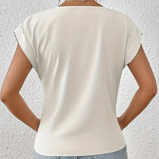 Eenvoudig en Tijdloos Shirt met V Hals voor Dames - Isolde