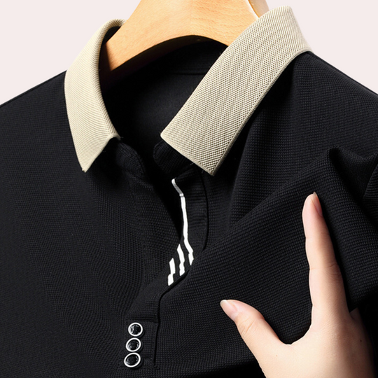 Jacek - Klassiek casual poloshirt met lange mouwen voor heren