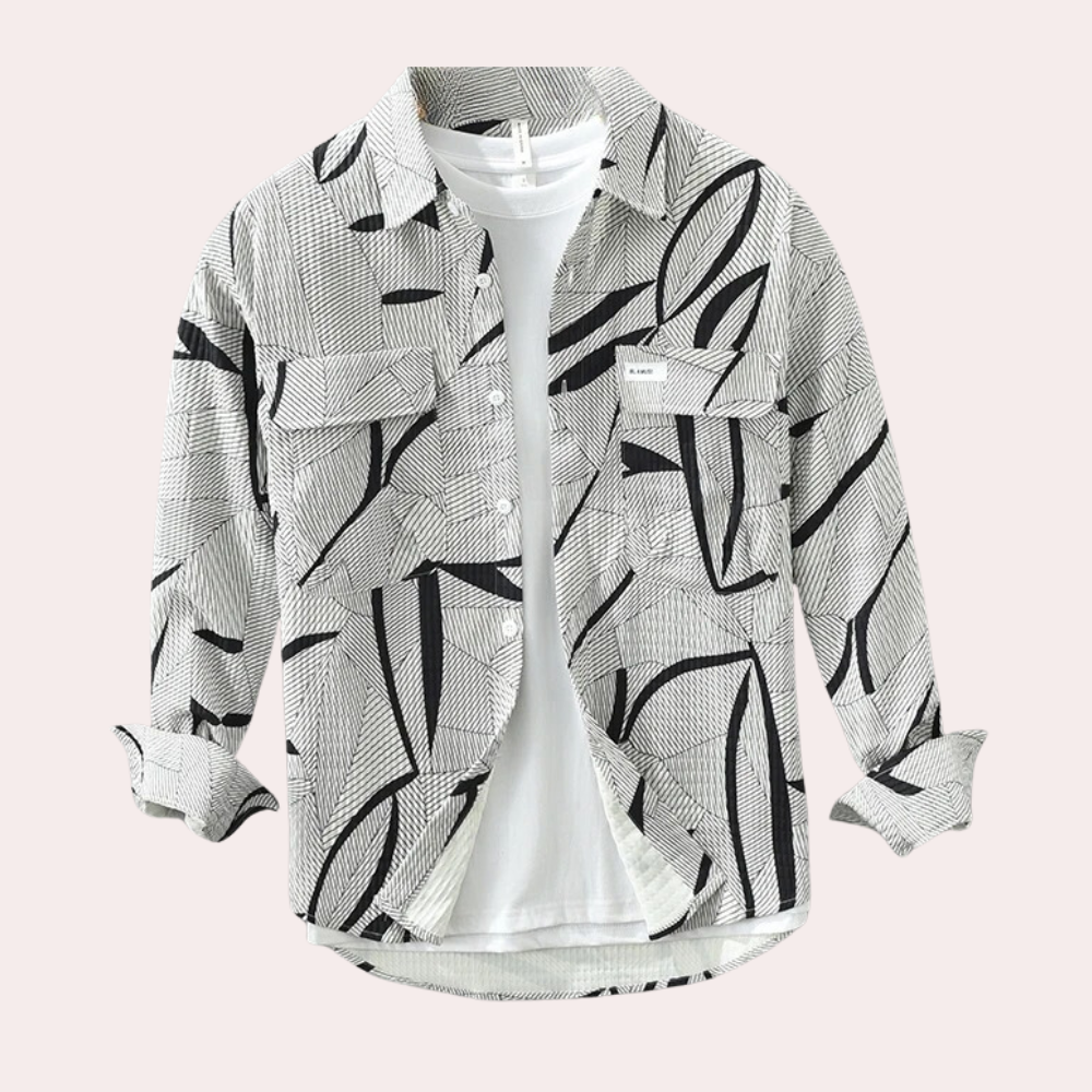 Piotr - Casual chique herenpolo met gedurfde en trendy print