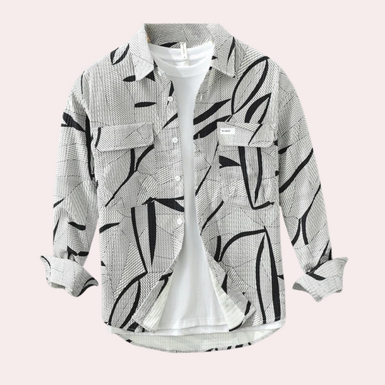 Piotr - Casual chique herenpolo met gedurfde en trendy print