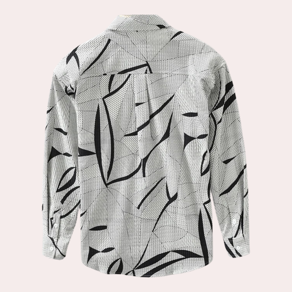 Piotr - Casual chique herenpolo met gedurfde en trendy print