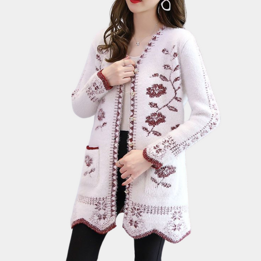 Lunaria - Sierlijk damesvest met bloemenpatroon voor een vrouwelijke touch