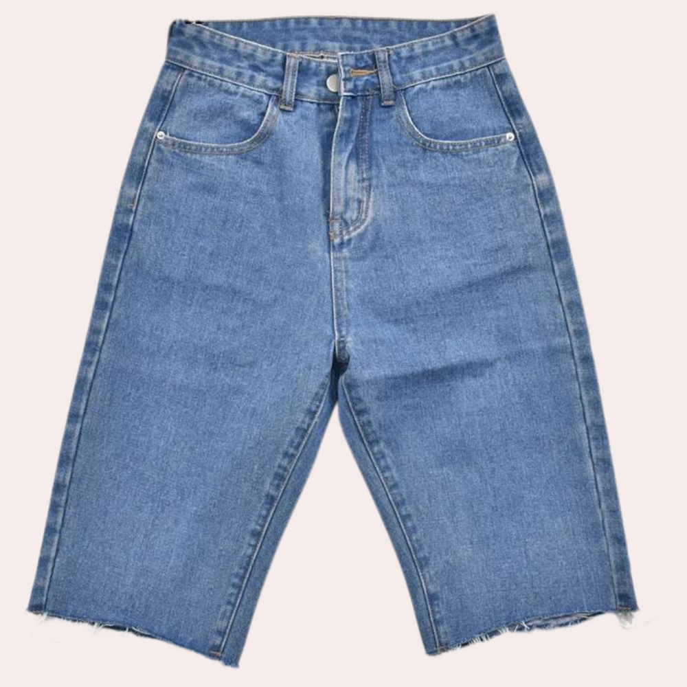 Dames Korte Broek Hoge Taille Casual Stijl - Dora-2