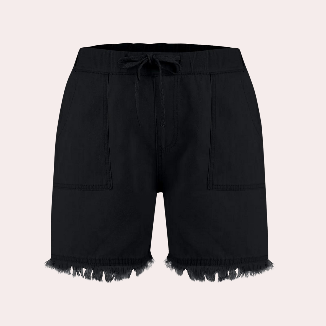 Dames Denim Shorts Met Steekzakken Comfortabele Pasvorm - Delfine-6