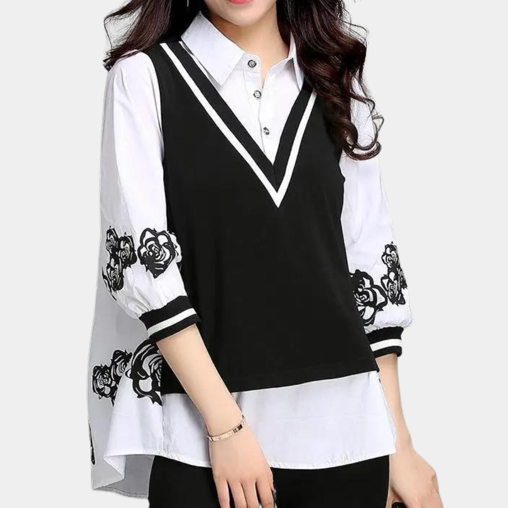 Xanthe - Elegante en sierlijke damesblouse voor een tijdloze look