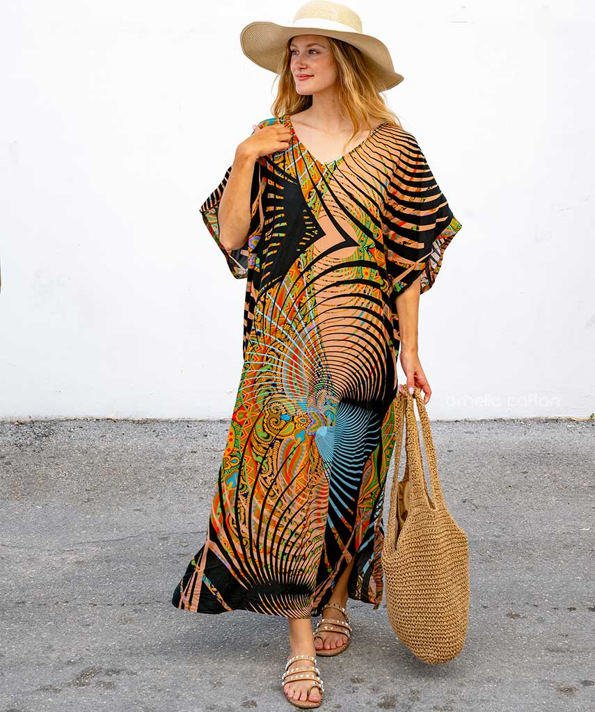 Variant image for Dames Maxi Jurk Bohemian Zomerstijl - Salve-8