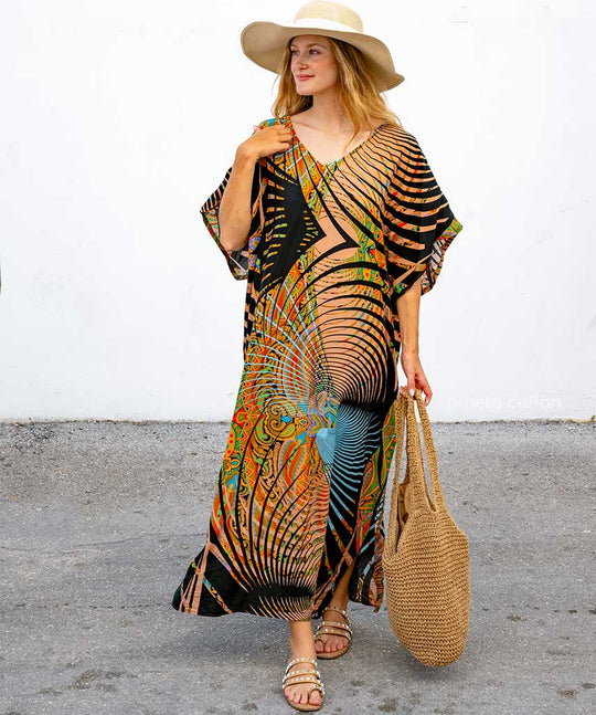 Variant image for Dames Maxi Jurk Bohemian Zomerstijl - Salve-8