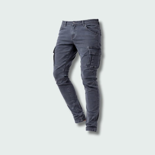 Cargo Jeans Heren | Slim Fit Jeans | Zijzakken & Vrij Bewegen