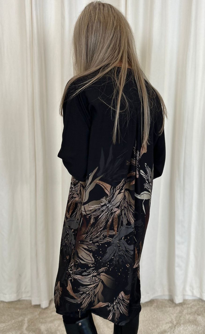 Casual damesjurk met lange mouwen - Katrina