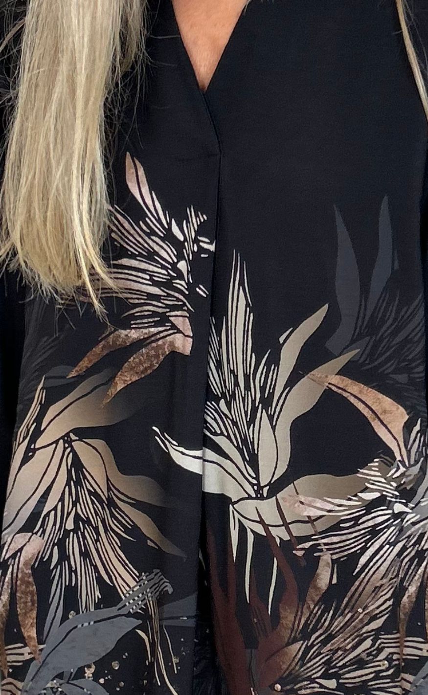 Casual damesjurk met lange mouwen - Katrina