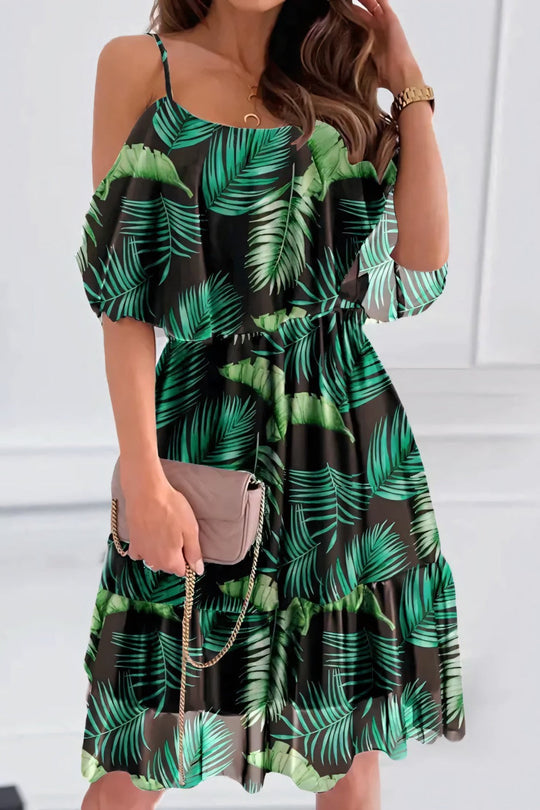 Variant image for Dames Lange Jurk Elegant Gedrukt Comfortabele Pasvorm - Lisa-11