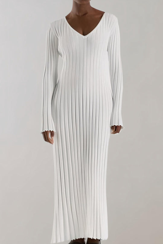 Variant image for Dames Katoenen Jurk Elegant Vloeiend Silhouet - Celestine-4