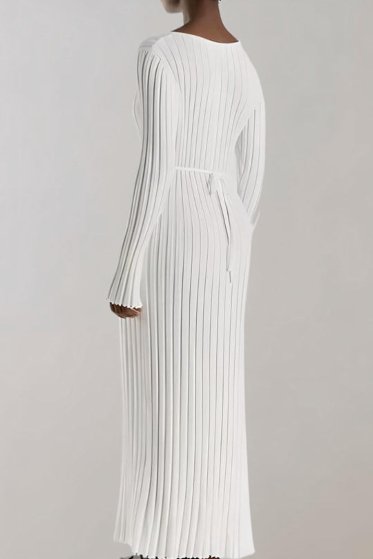 Dames Katoenen Jurk Elegant Vloeiend Silhouet - Celestine-5