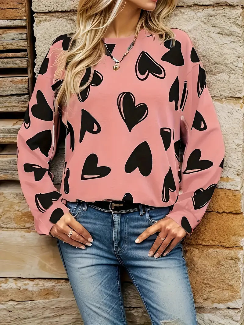 Charlize - Chique trui met ronde halslijn van Chic Heartbeat