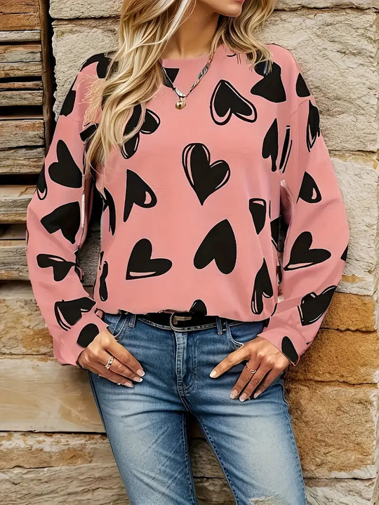 Charlize - Chique trui met ronde halslijn van Chic Heartbeat