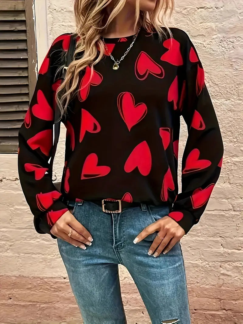 Charlize - Chique trui met ronde halslijn van Chic Heartbeat