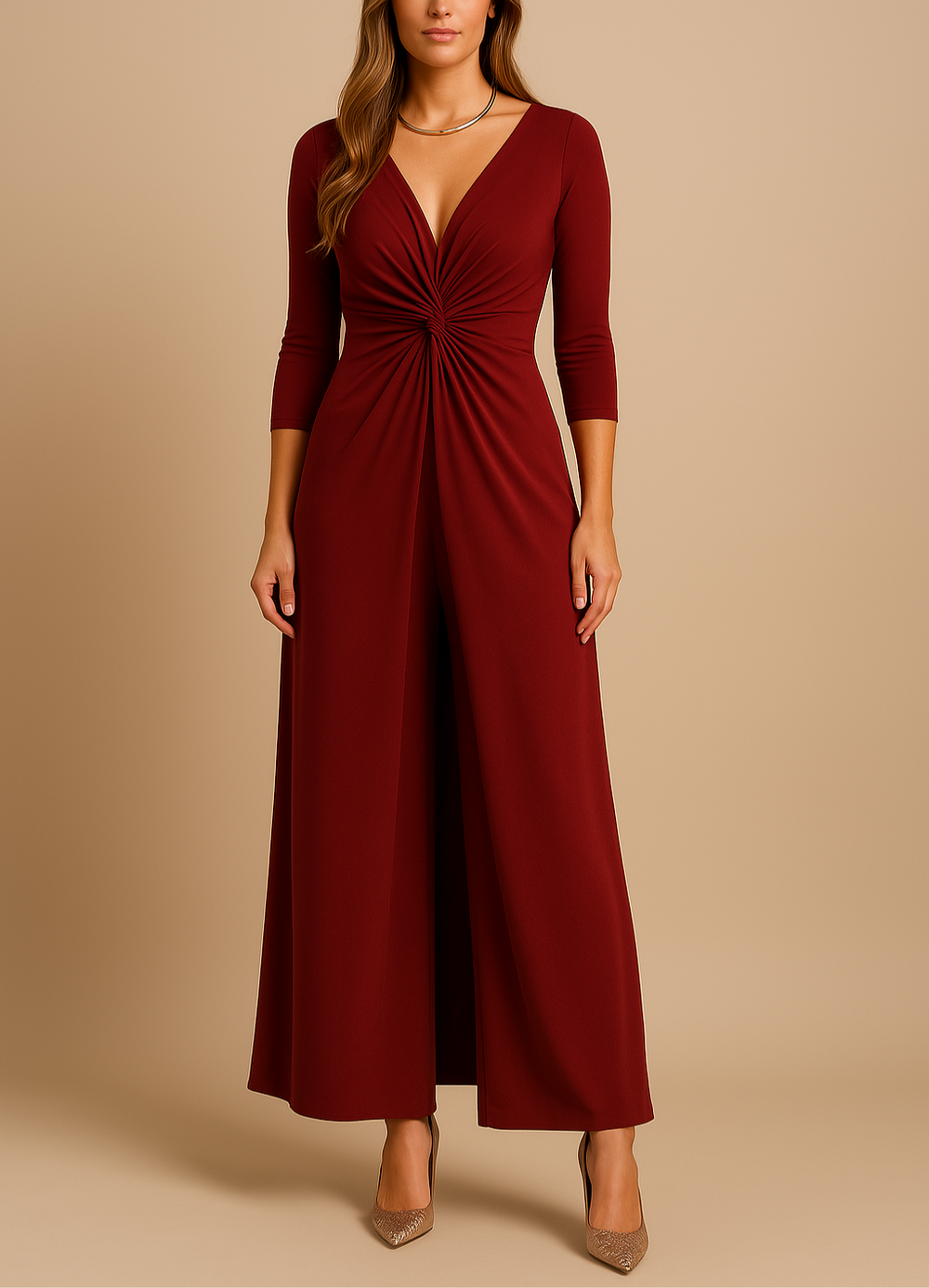 Dames 2 Delige Set Elegante Co Ord Met Flatterende Pasvorm - Lieli-2