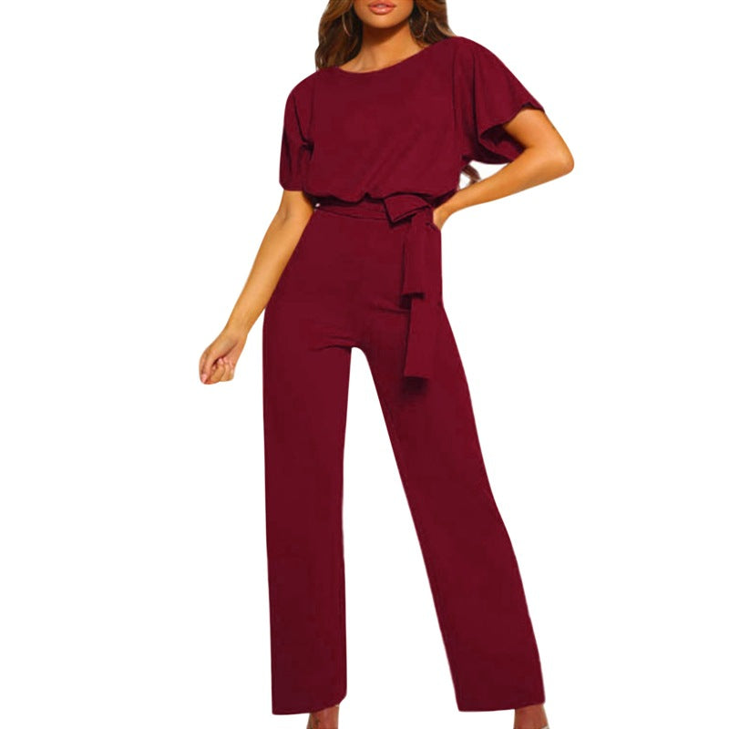 Clarissa - Elegante Jumpsuit voor Dames met Tailleceintuur